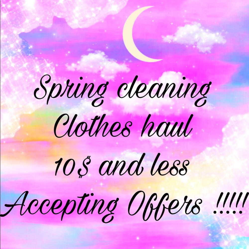 Spring cleaning clothes